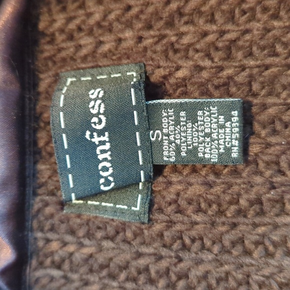 Confess Faux Fur Vest Size Small - Picture 2 of 4